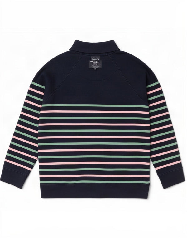Crew Clothing Sweat-shirt surdimensionné pour femme UK 8 Small Bleu marine