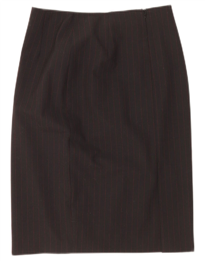 Roccobarocco Jupe crayon pour femme IT 42 Medium W26 Noir à fines rayures