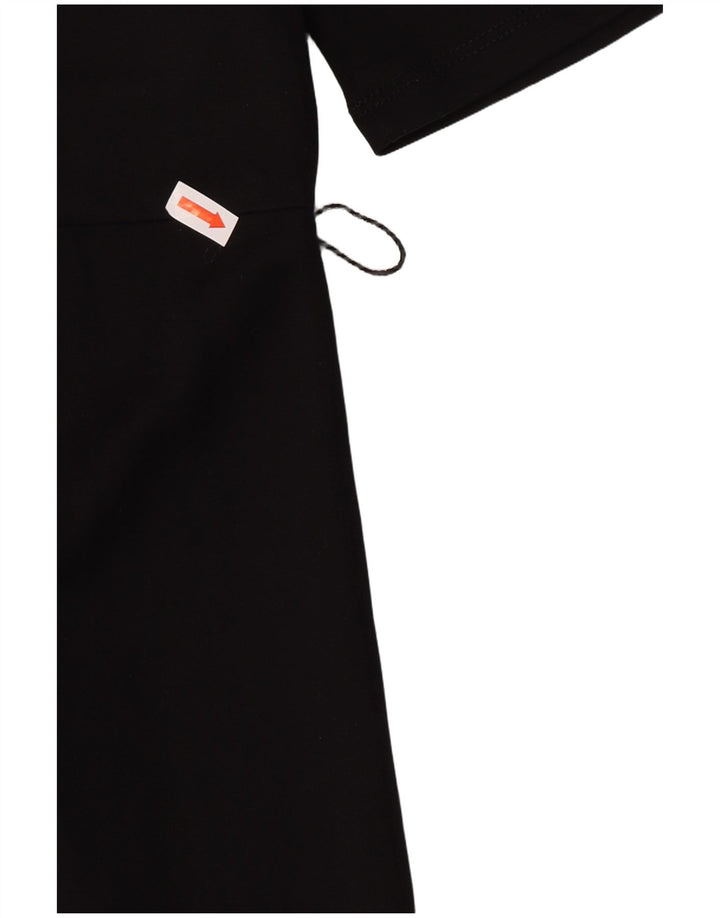 Zara Robe droite pour femme UK 10 Petite Viscose Noire