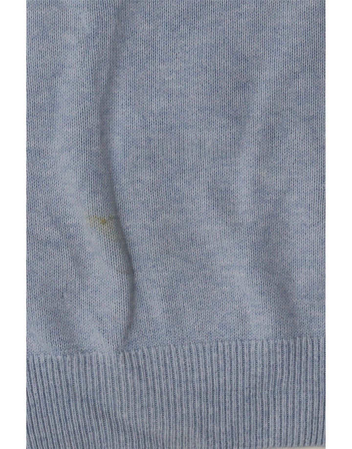 Marks & Spencer Pull col V pour homme en coton bleu Taille L