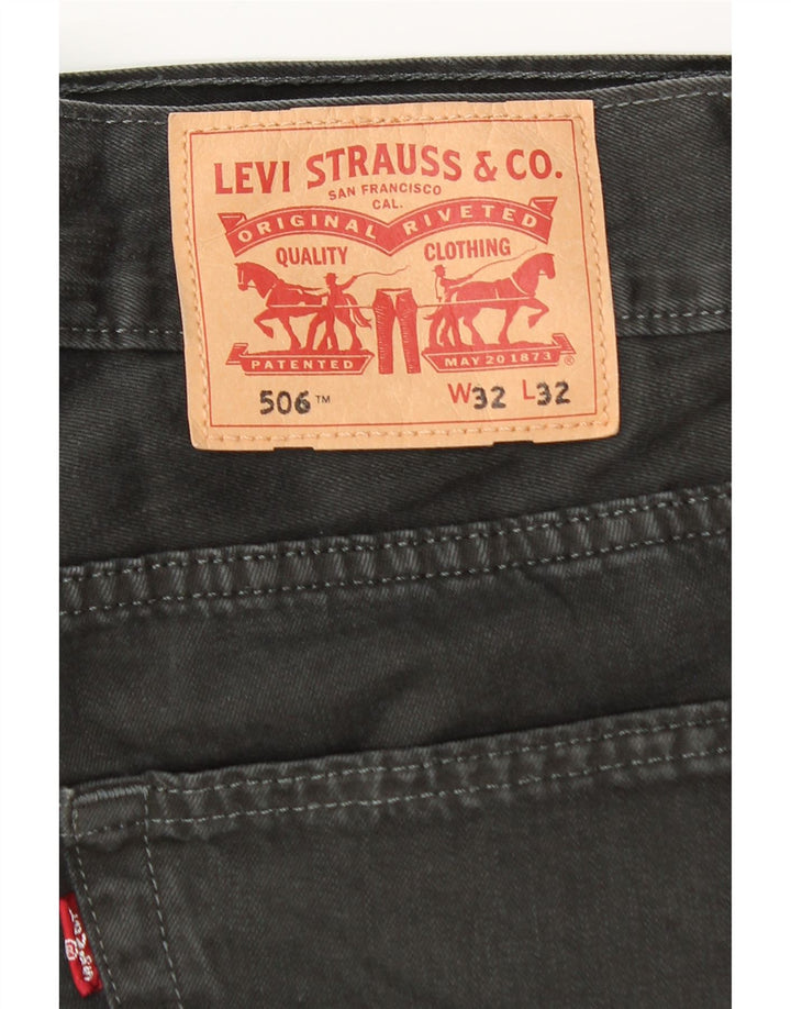 Levi's Jean Droit 506 Homme W32 L32 Noir Coton