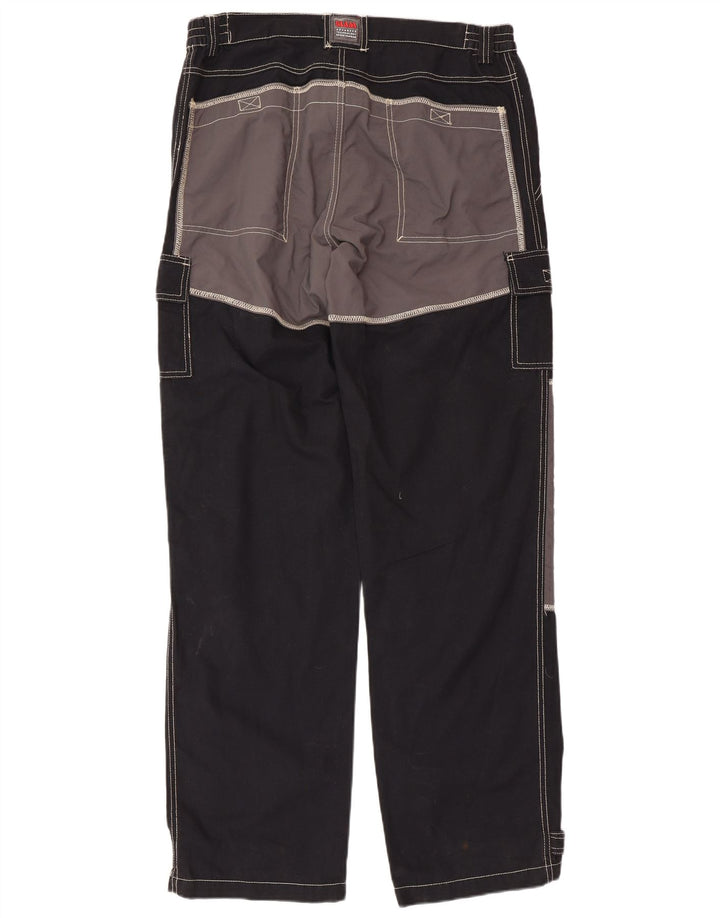 Slam Pantalon Cargo Homme IT 50 Large W36 L34 Noir Colourblock Coton