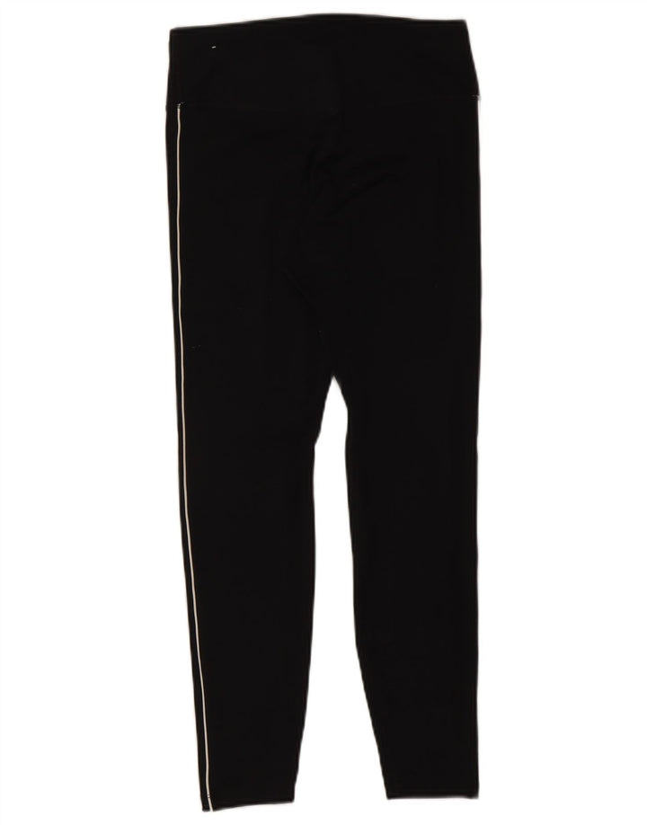 Nike Legging court graphique Dri Fit pour femme UK 12 Noir moyen Polyester