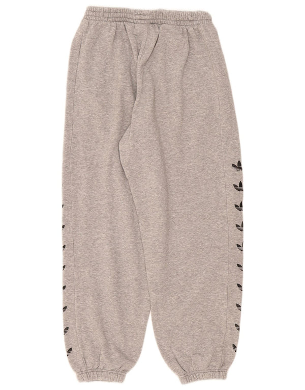 Adidas Pantalon de survêtement graphique pour femme Joggers UK 12 Gris moyen moucheté