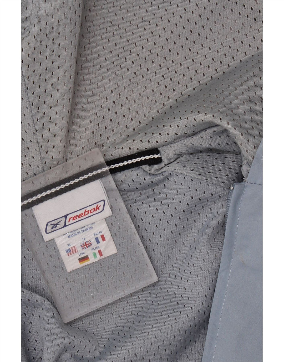 REEBOK Veste de pluie surdimensionnée à capuche pour femme UK 16 Large Bleu