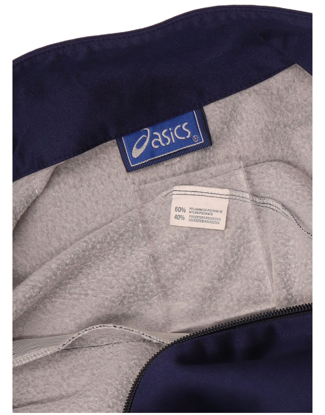 Asics Veste De Survêtement Graphique Femme Bleu Marine Moyen Polyamide Sports