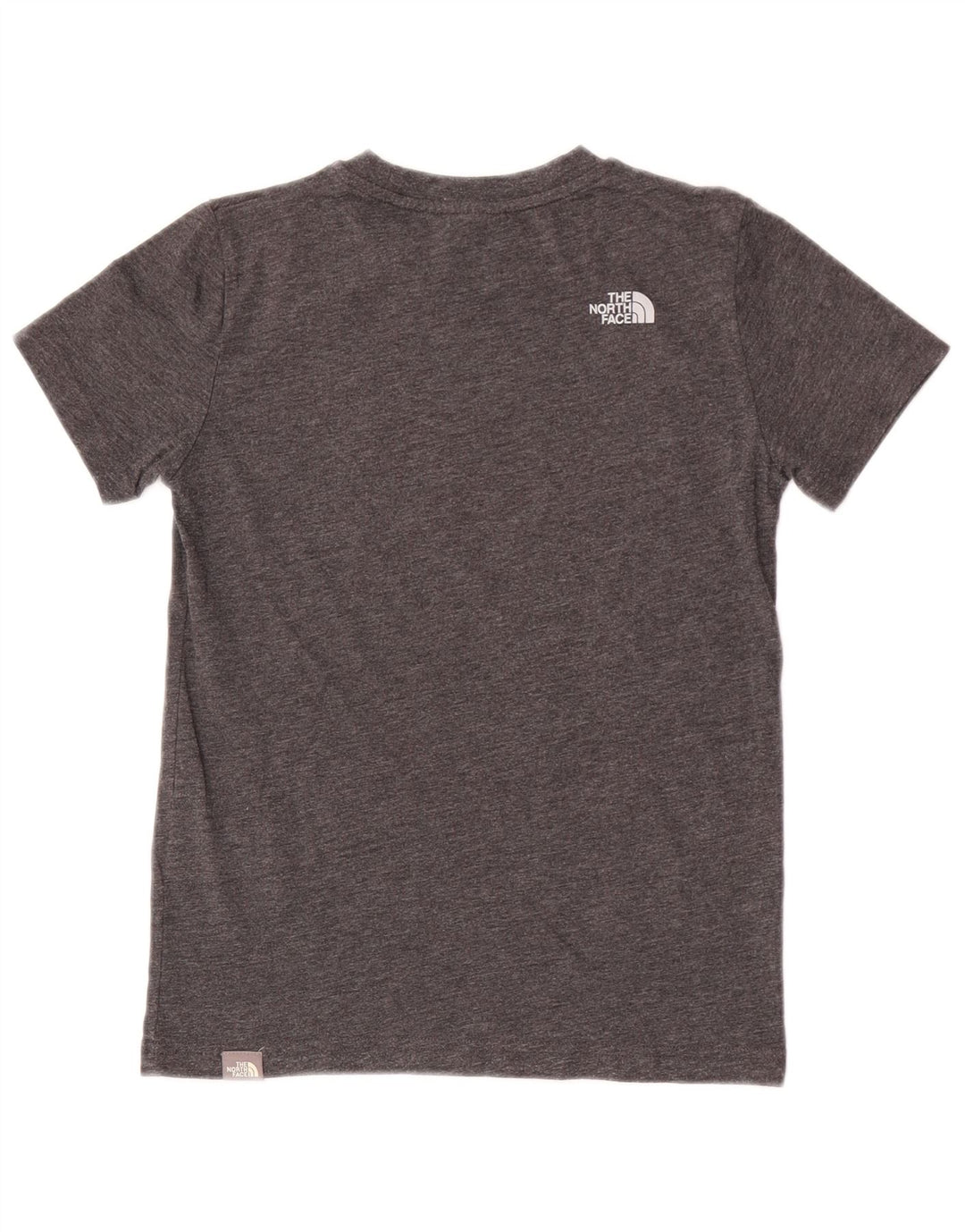 The North Face T-Shirt Top Garçon 9-10 ans Gris Moyen Coton