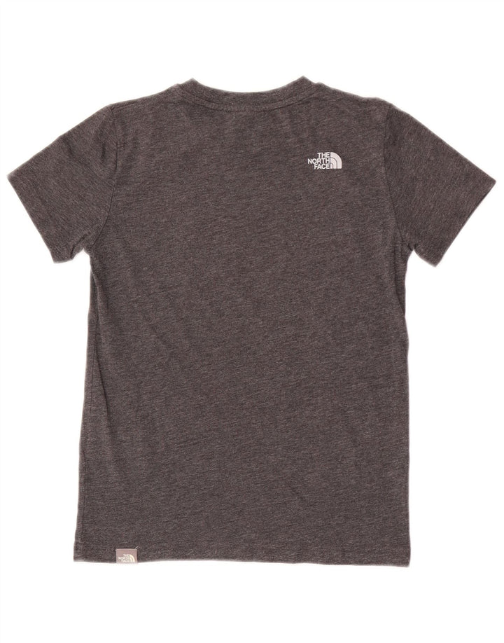 The North Face T-Shirt Top Garçon 9-10 ans Gris Moyen Coton