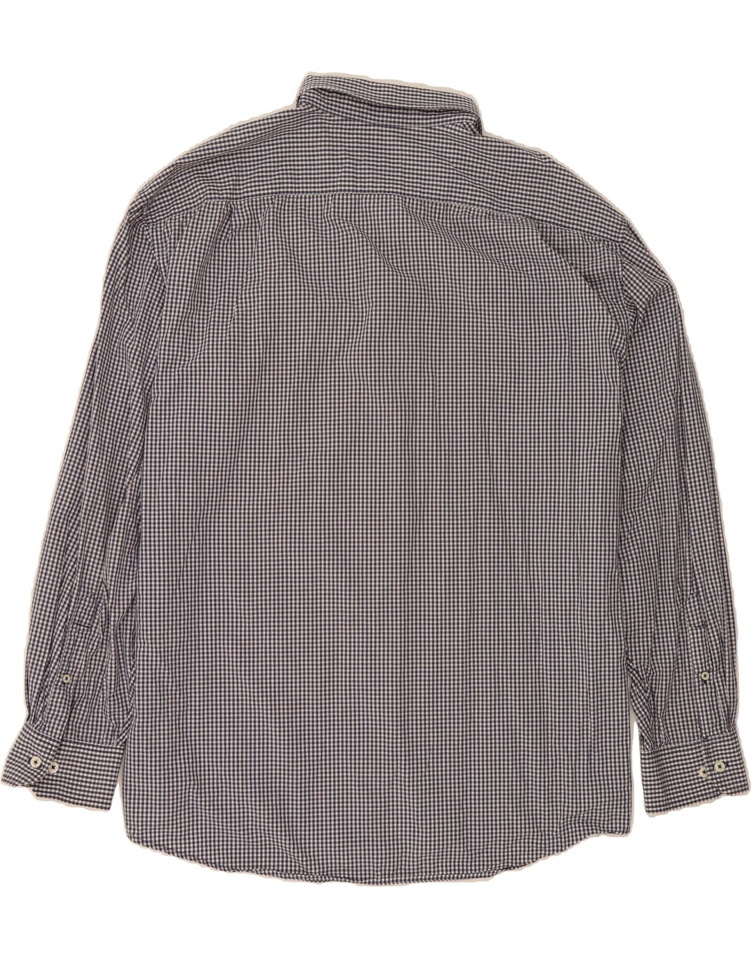 IZOD Mens Shirt 2XL Navy Blue Gingham Vintage Izod and Second-Hand Izod from Messina Hembry 
