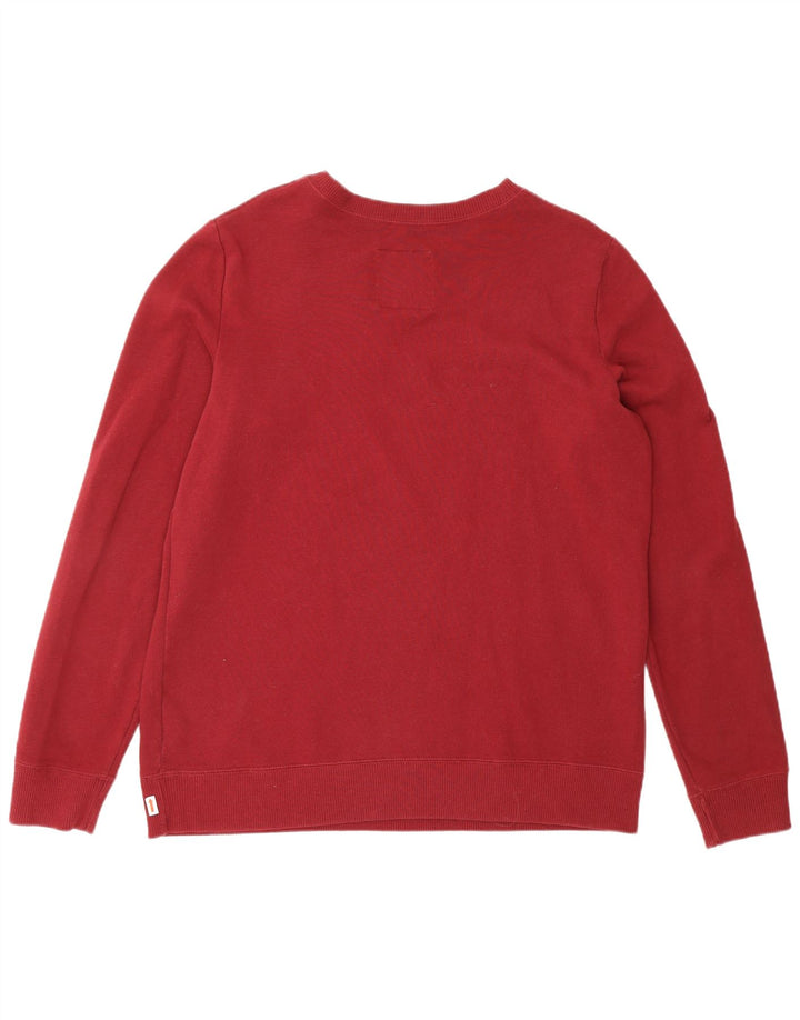 HOLLISTER Sweat-shirt graphique pour hommes, grand, en coton bordeaux