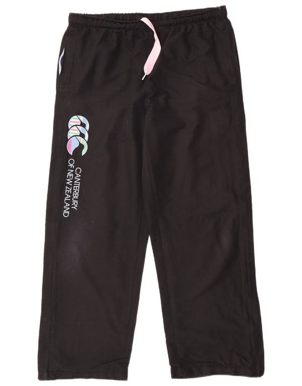 Canterbury Pantalon de survêtement graphique pour femme UK 16 Large Noir Polyester