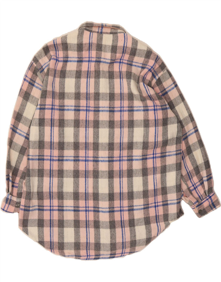 DUKE PERSONAL Mens Flannel Shirt XL Grey Check Vintage Duke Personal and Second-Hand Duke Personal from Messina Hembry 