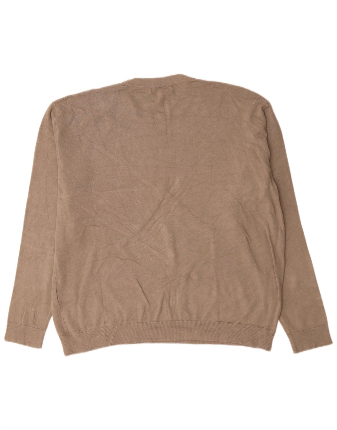 Zara Pull ras du cou pour homme XL Gris Viscose