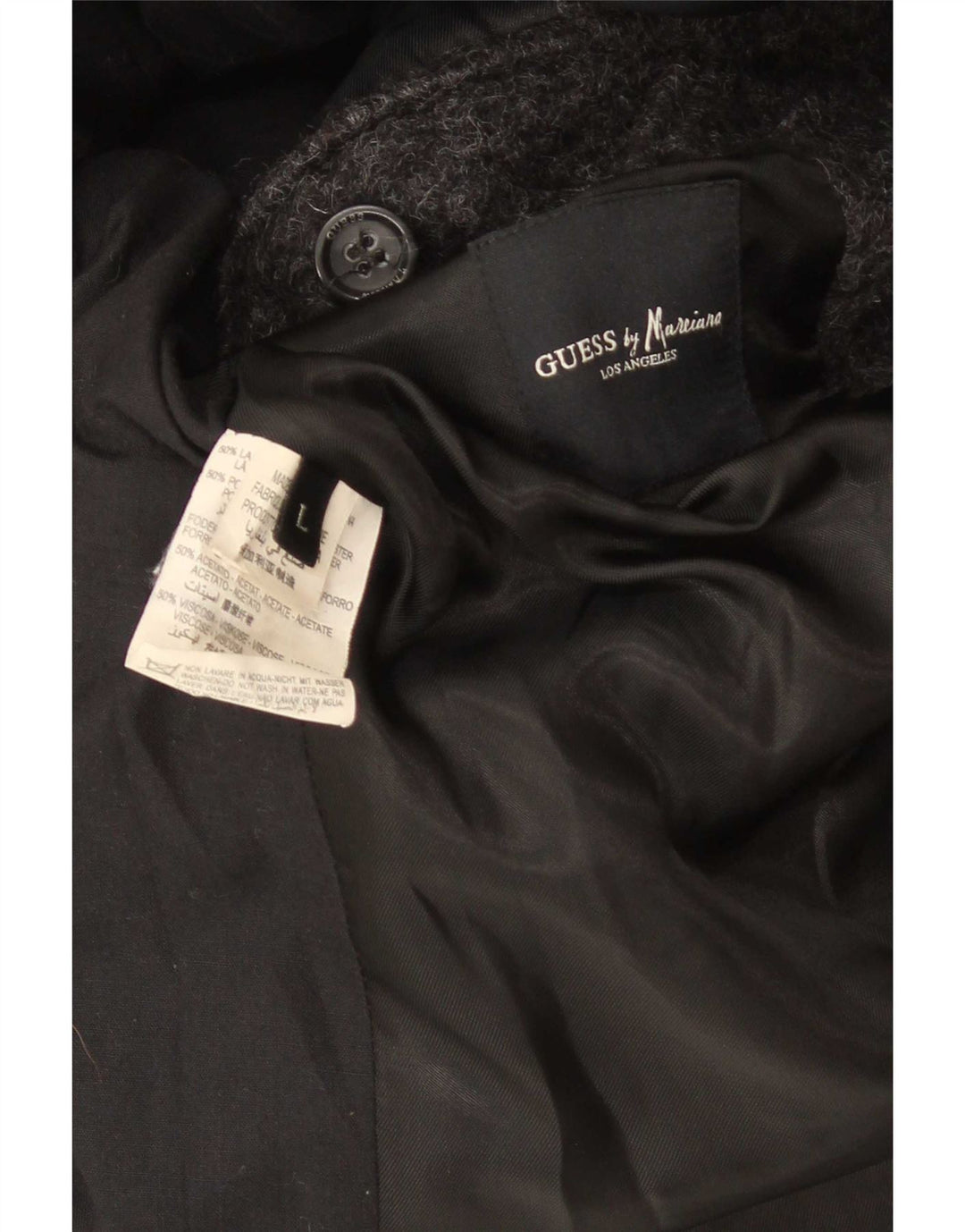 Guess Manteau Homme UK 40 Large Gris Laine