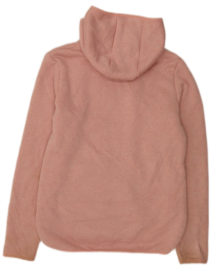 Roxy Pull à capuche zippé Sherpa pour femme UK 16 Large Rose Polyester