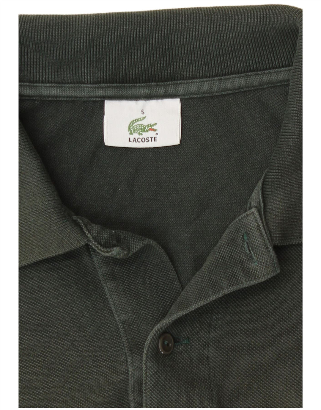 Lacoste Polo Homme US 5 Large Vert Coton