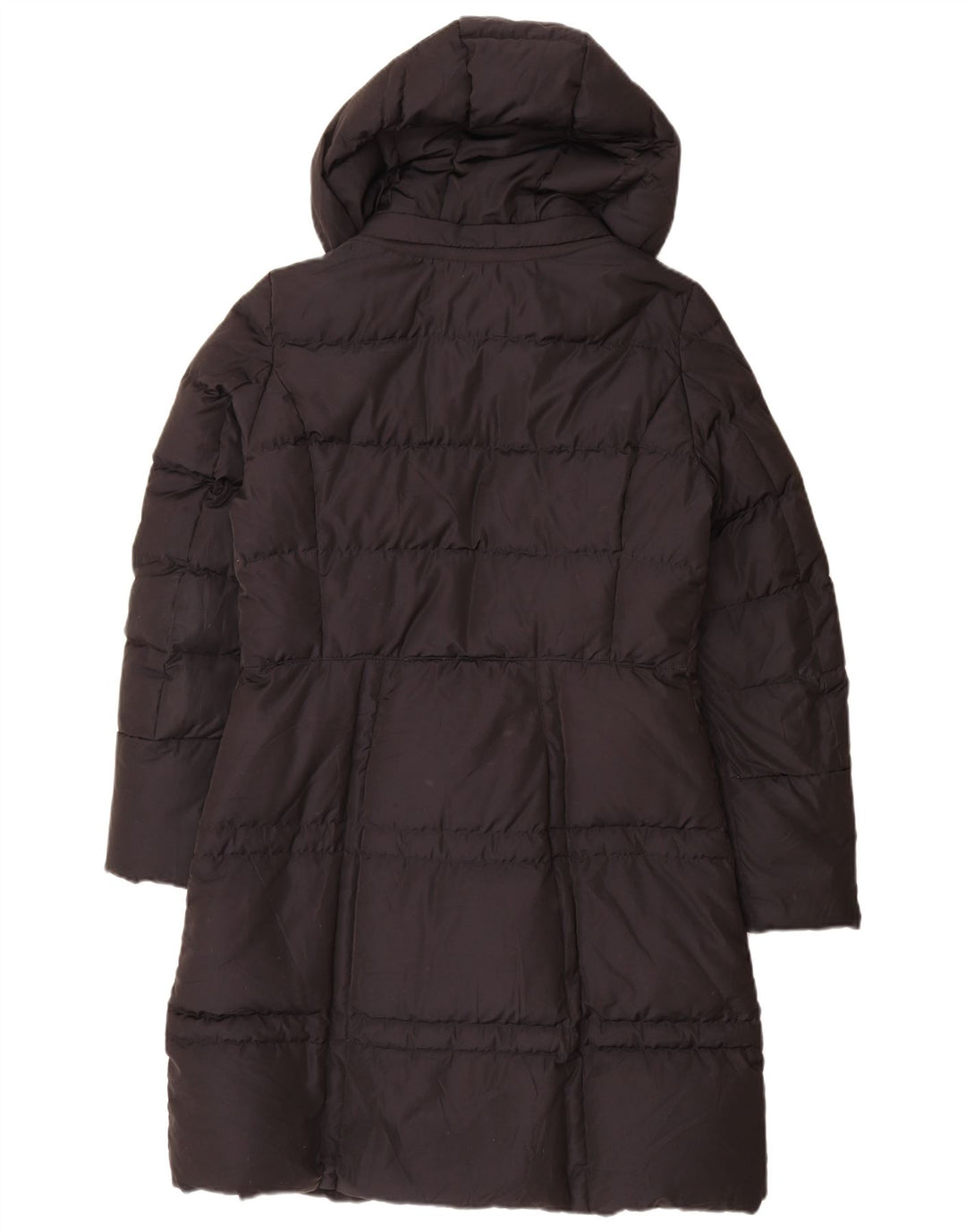 Geox Manteau rembourré à capuche pour femme UK 42 Medium Noir Polyester