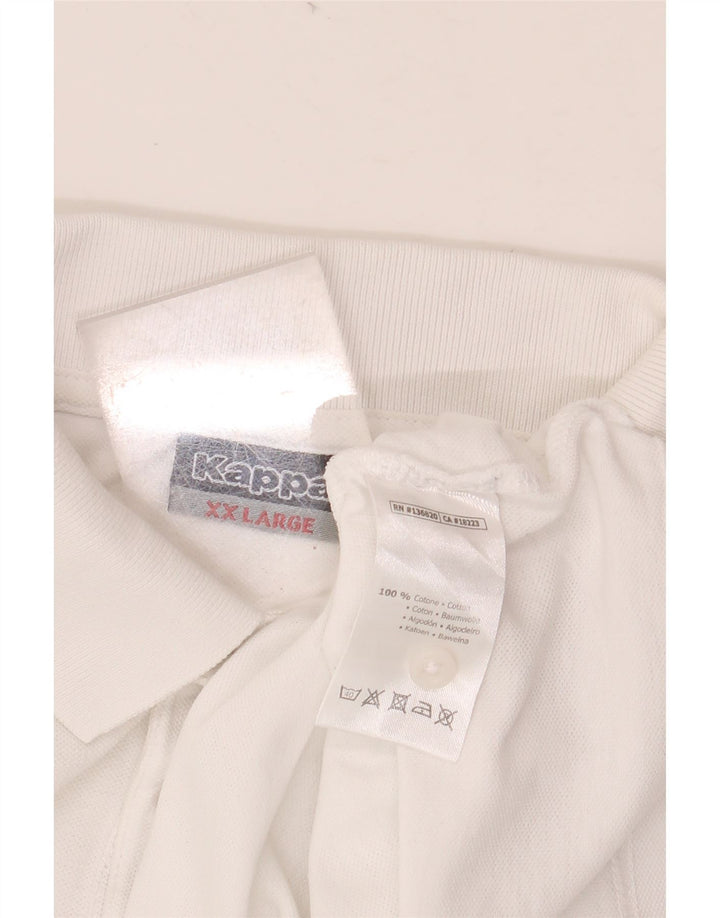 KAPPA Polo Homme 2XL Blanc Coton