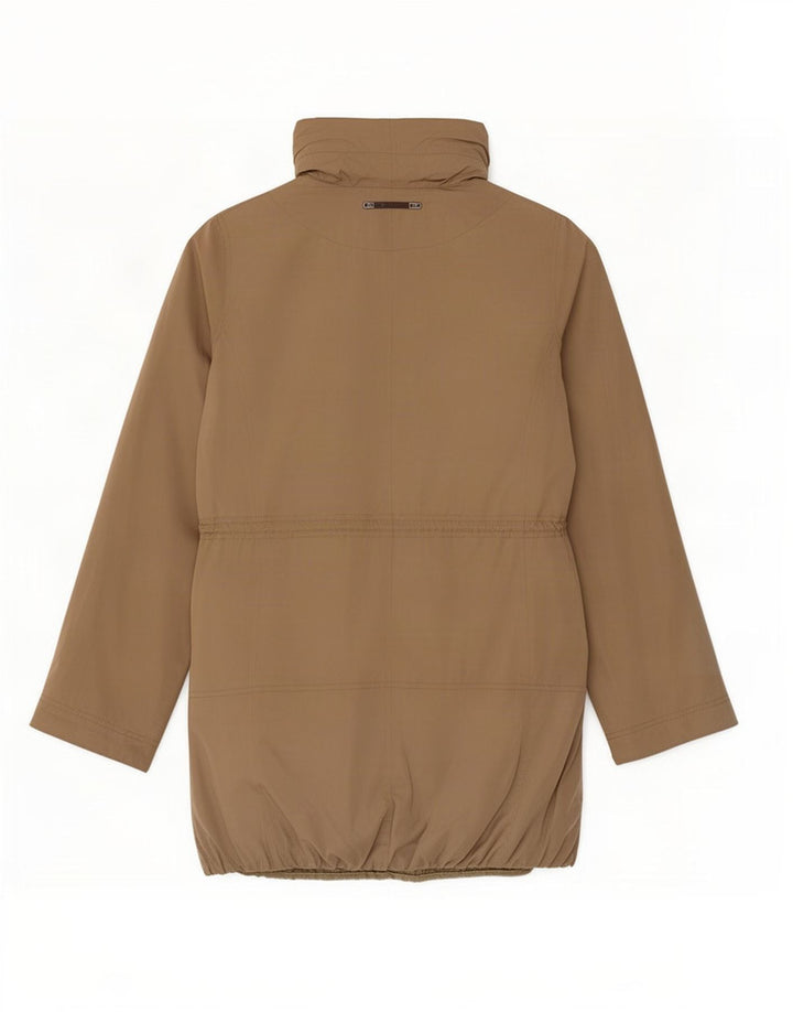 Massimo Dutti Parka à capuche pour femme UK 12 Beige moyen