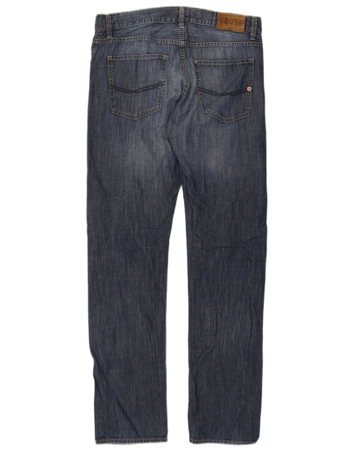Rifle Jean droit pour homme IT 48 Medium W34 L34 Bleu Coton