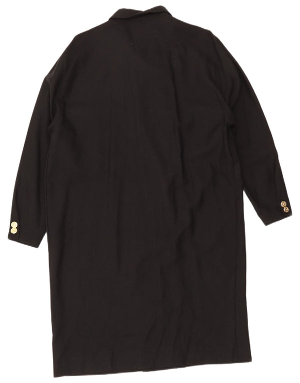 Fiorella Rubino Robe chemise croisée pour femme UK 12 Noir moyen
