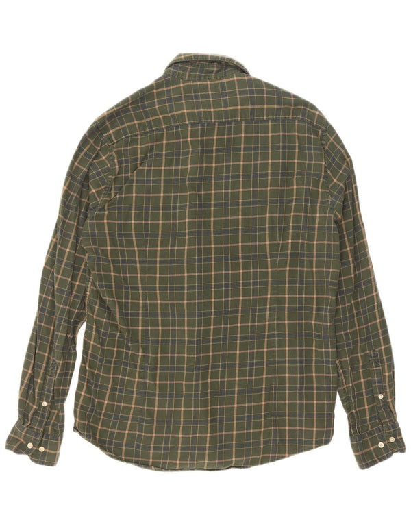 Barbour Chemise coupe ajustée pour hommes en coton à carreaux kaki grand