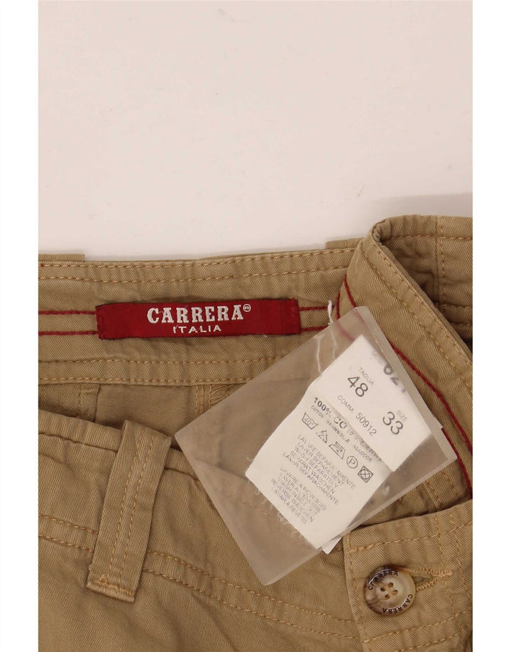 Carrera Short Chino Homme IT 48 Medium W33 Beige Coton
