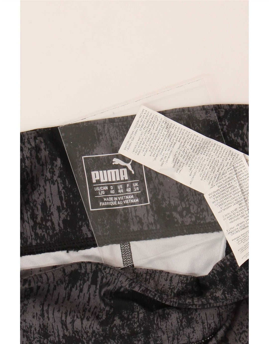 Puma Leggings Femme UK 44 Large Noir Tie Dye Polyester