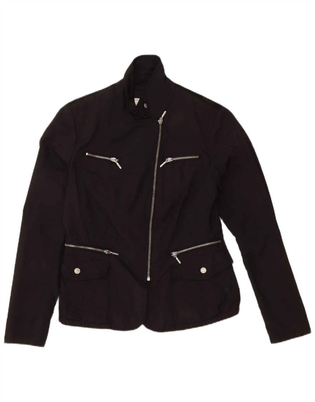 Geox Veste utilitaire pour femme UK 10 Small Noir Polyester