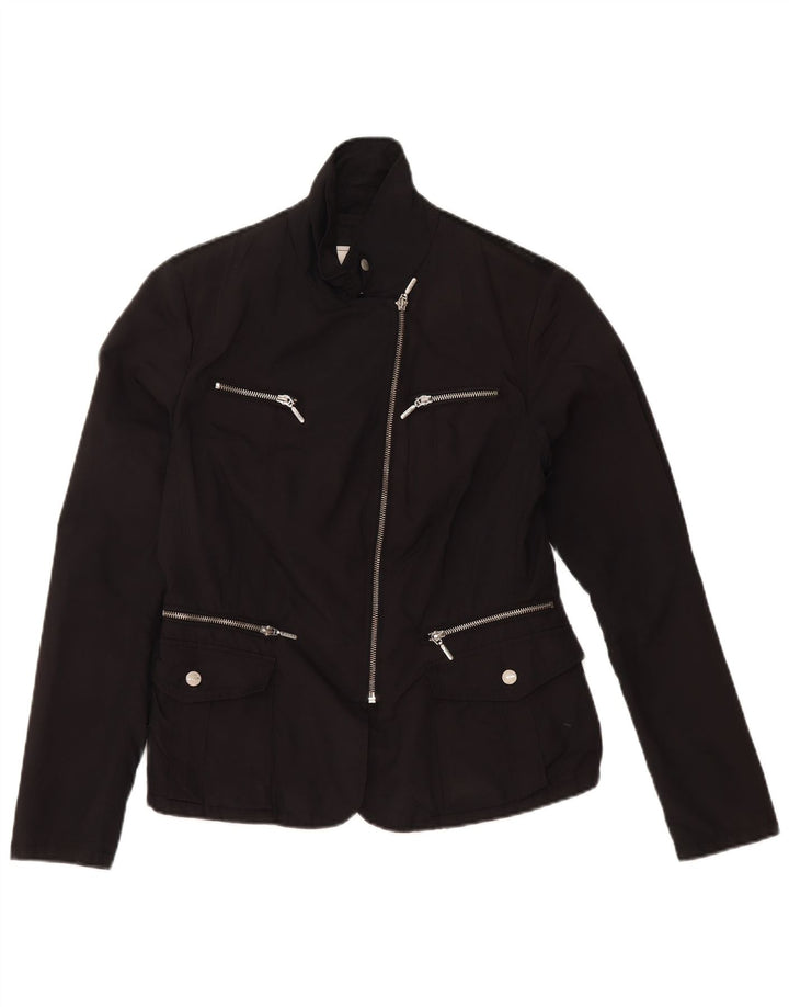 Geox Veste utilitaire pour femme UK 10 Small Noir Polyester