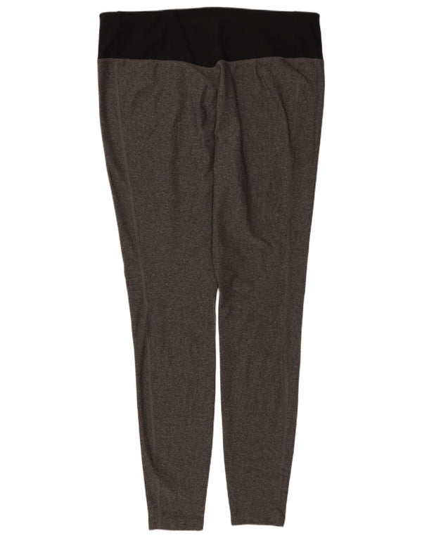 NIKE Legging Dri Fit pour femme UK 18 XL Gris Polyester