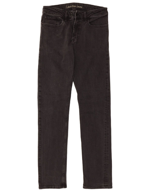 Calvin Klein Jean droit coupe slim W31 L32 pour homme en coton noir