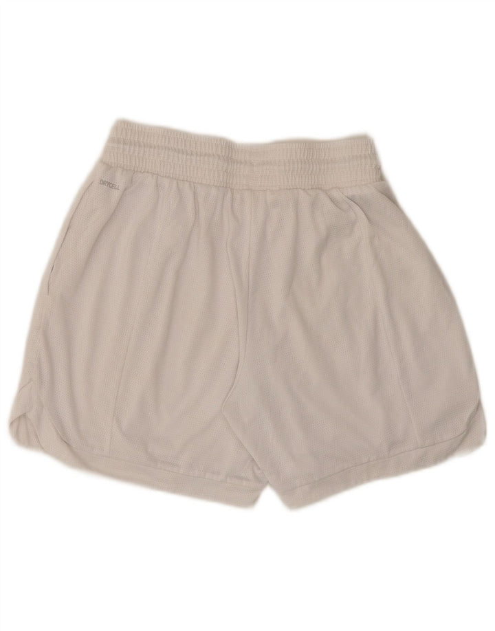 Puma Short de sport pour femme UK 8 Small Blanc Polyester