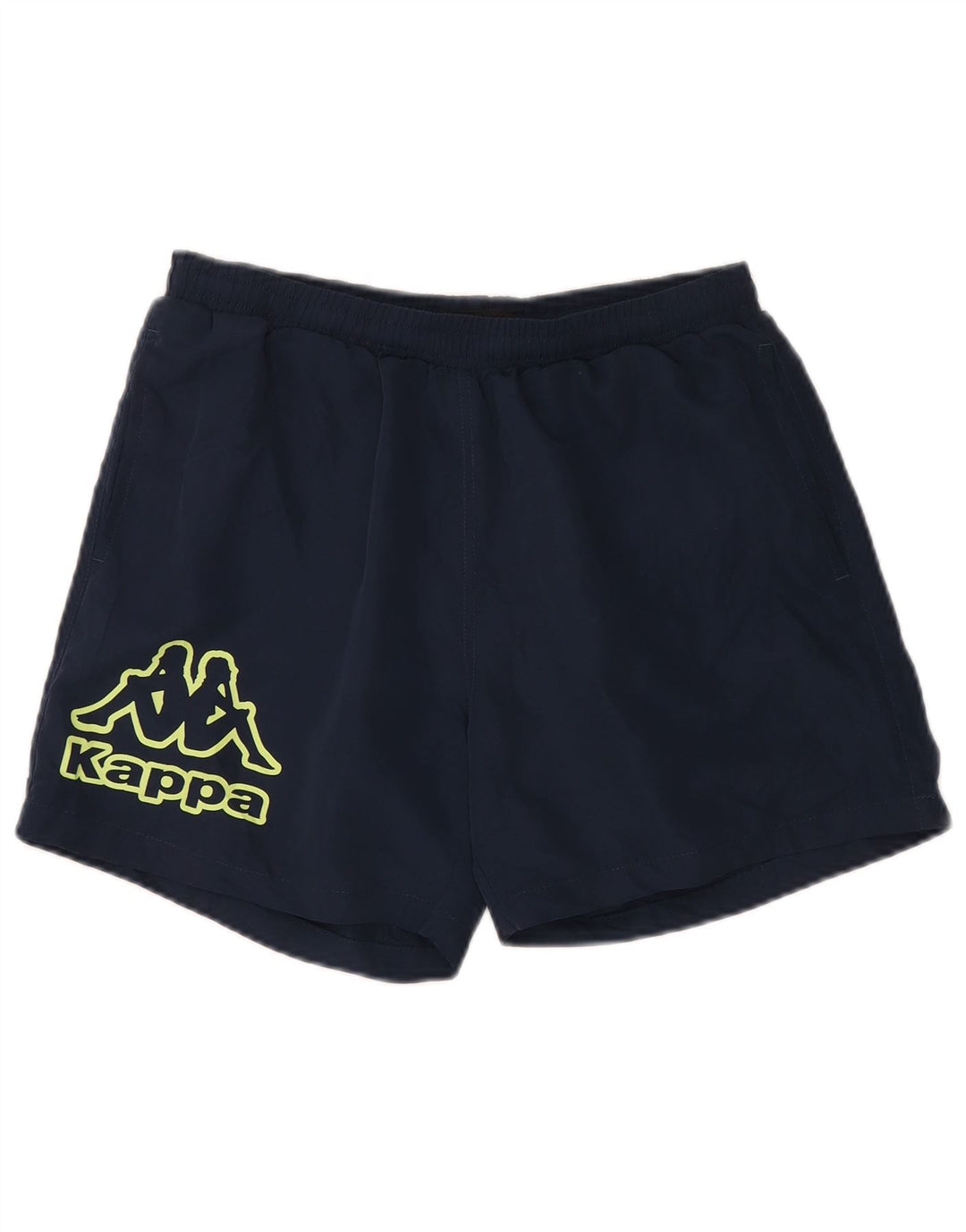 Kappa Short de Sport Graphique Homme Bleu Marine Moyen Polyester