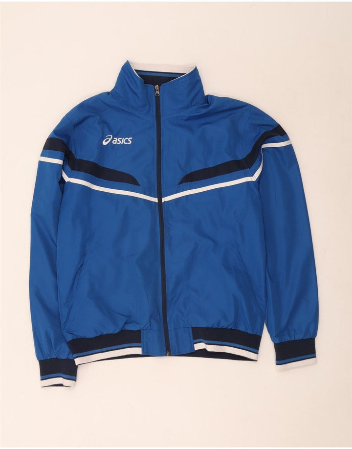 Asics Veste Bomber Homme UK 42 XL Bleu Colorblock Polyester