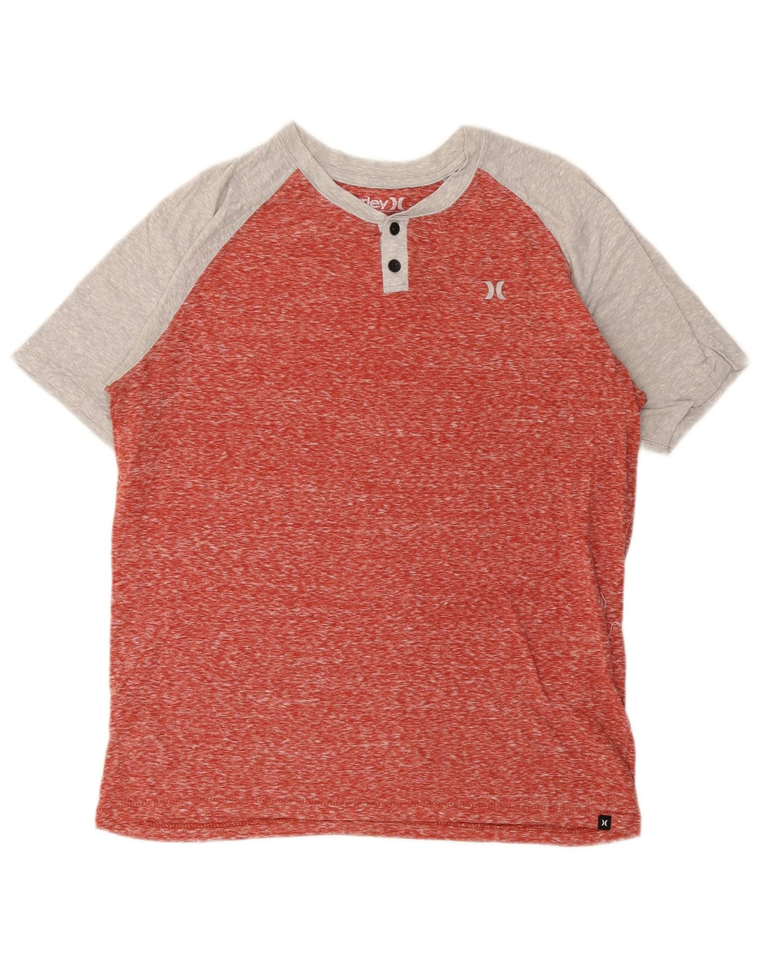 Hurley T-Shirt Homme Rouge Moyen Colorblock Polyester