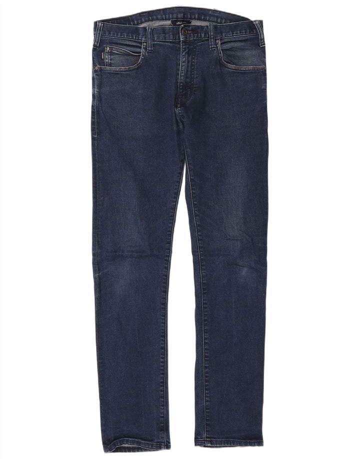 ARMANI Jean Slim Homme W30 L32 Bleu Coton