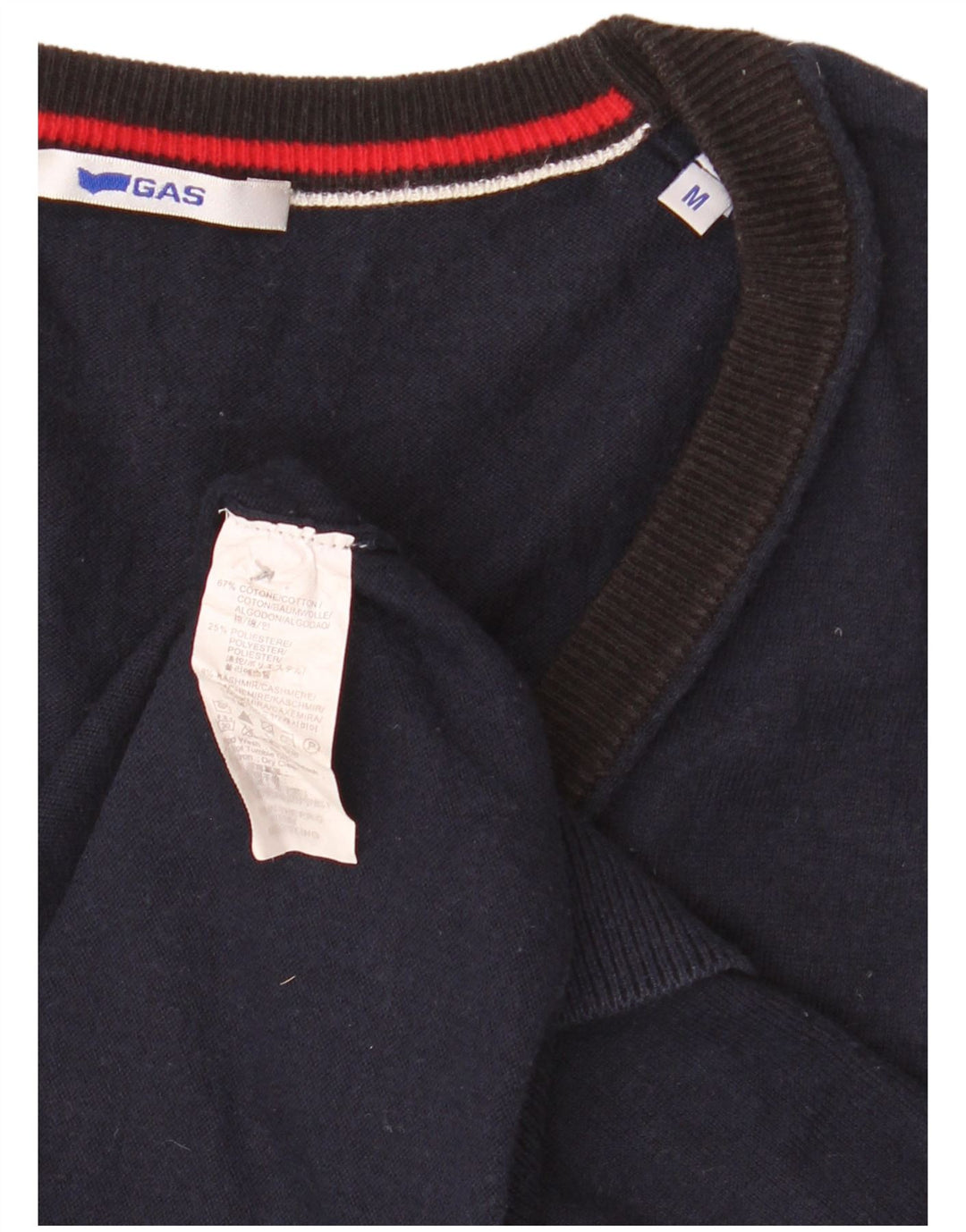 Gas Cardigan sans manches pour homme en coton bleu marine moyen