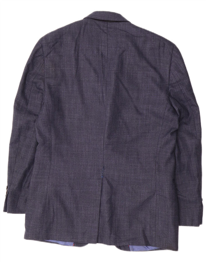 CHAPS Veste Blazer 2 Boutons Homme UK 38 Bleu Marine Moyen Polyester
