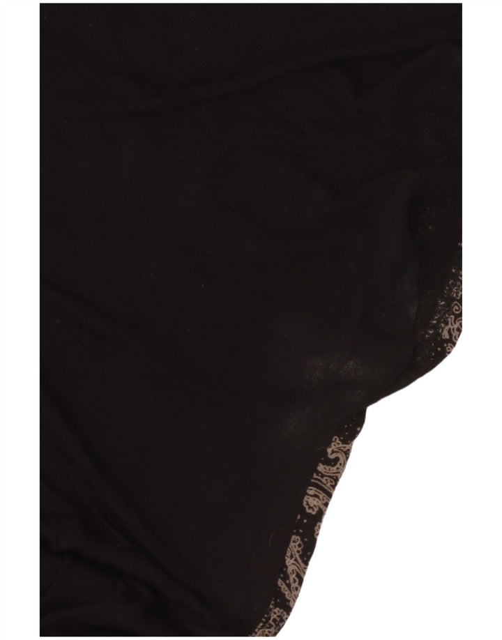 Desigual Tunique surdimensionnée pour femme UK 46 Large Viscose florale noire