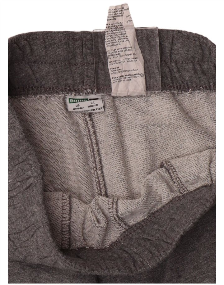Puma Pantalon de Survêtement Garçon 10-11 Ans Gris Moyen Coton