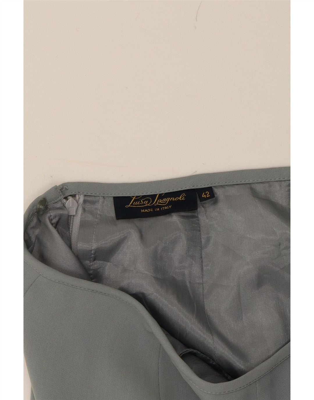 LUISA SPAGNOLI Womens Pencil Skirt IT 42 Medium W28 Grey Polyester Vintage Luisa Spagnoli and Second-Hand Luisa Spagnoli from Messina Hembry 
