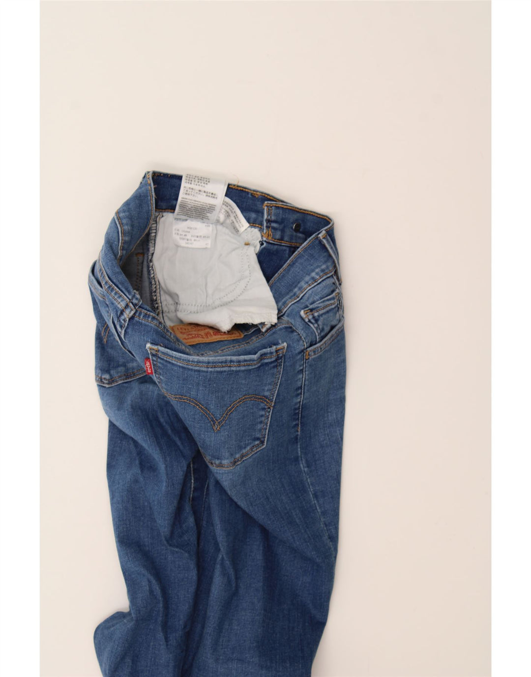 LEVI'S Womens 710 Skinny Jeans W25 L30 Blue Cotton Vintage Levi's and Second-Hand Levi's from Messina Hembry 