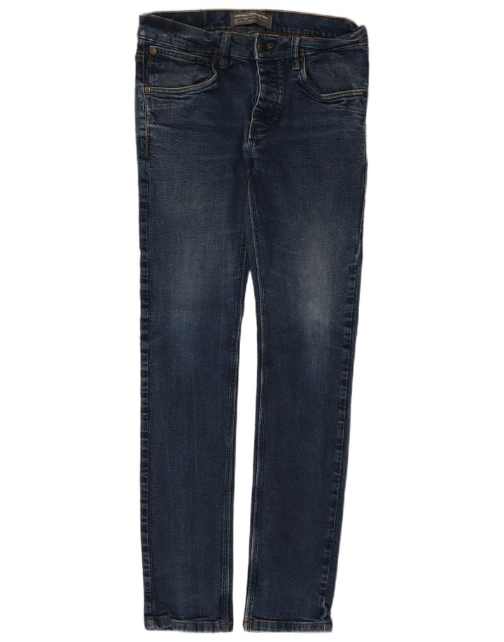 French Connection Jean Slim Homme W32 L32 Bleu Coton
