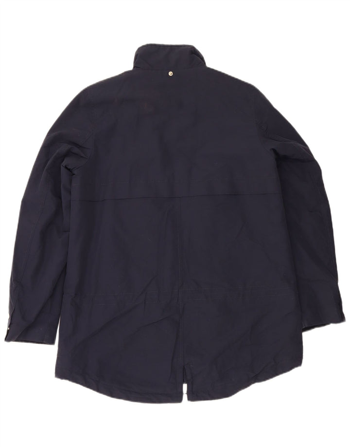 Mango Veste Parka Femme UK 10 Small Bleu Marine