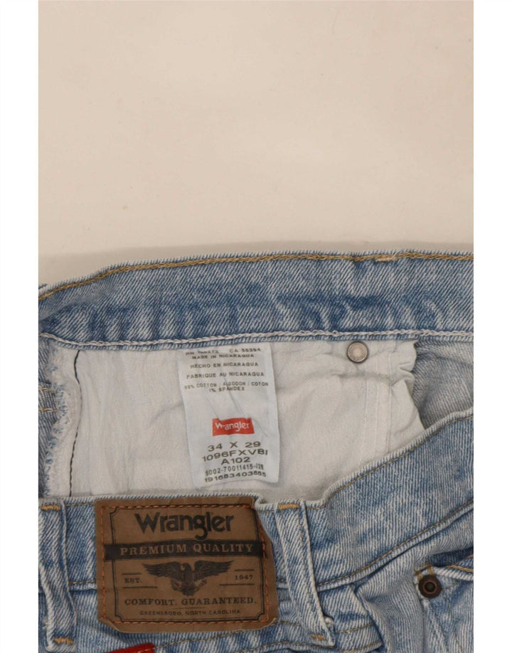 Wrangler Jean Court Homme W34 L23 Bleu Coton