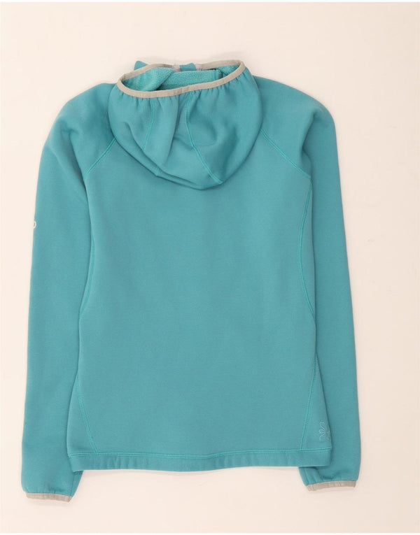Mammut Pull à capuche zippé coupe ample pour femme UK 6 XS Turquoise Polyester