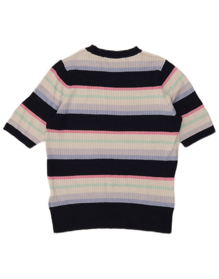 Marks & Spencer Pull col bateau pour femme UK 14 Bleu marine moyen