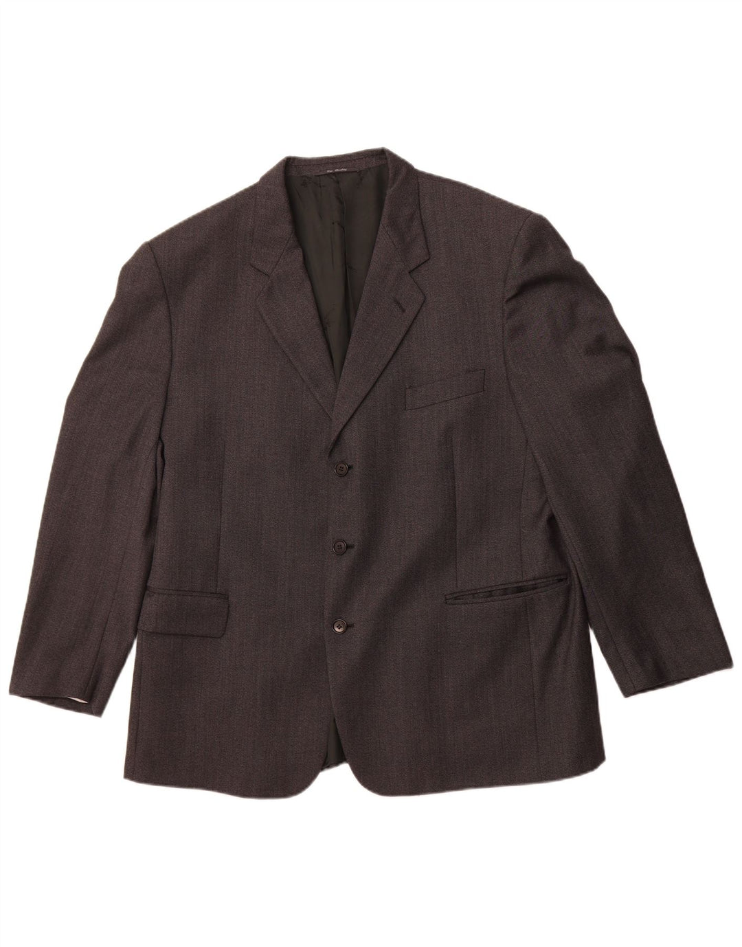 BIAGIOTTI Veste Blazer 3 Boutons Homme UK 40 Grande Laine Mérinos Grise