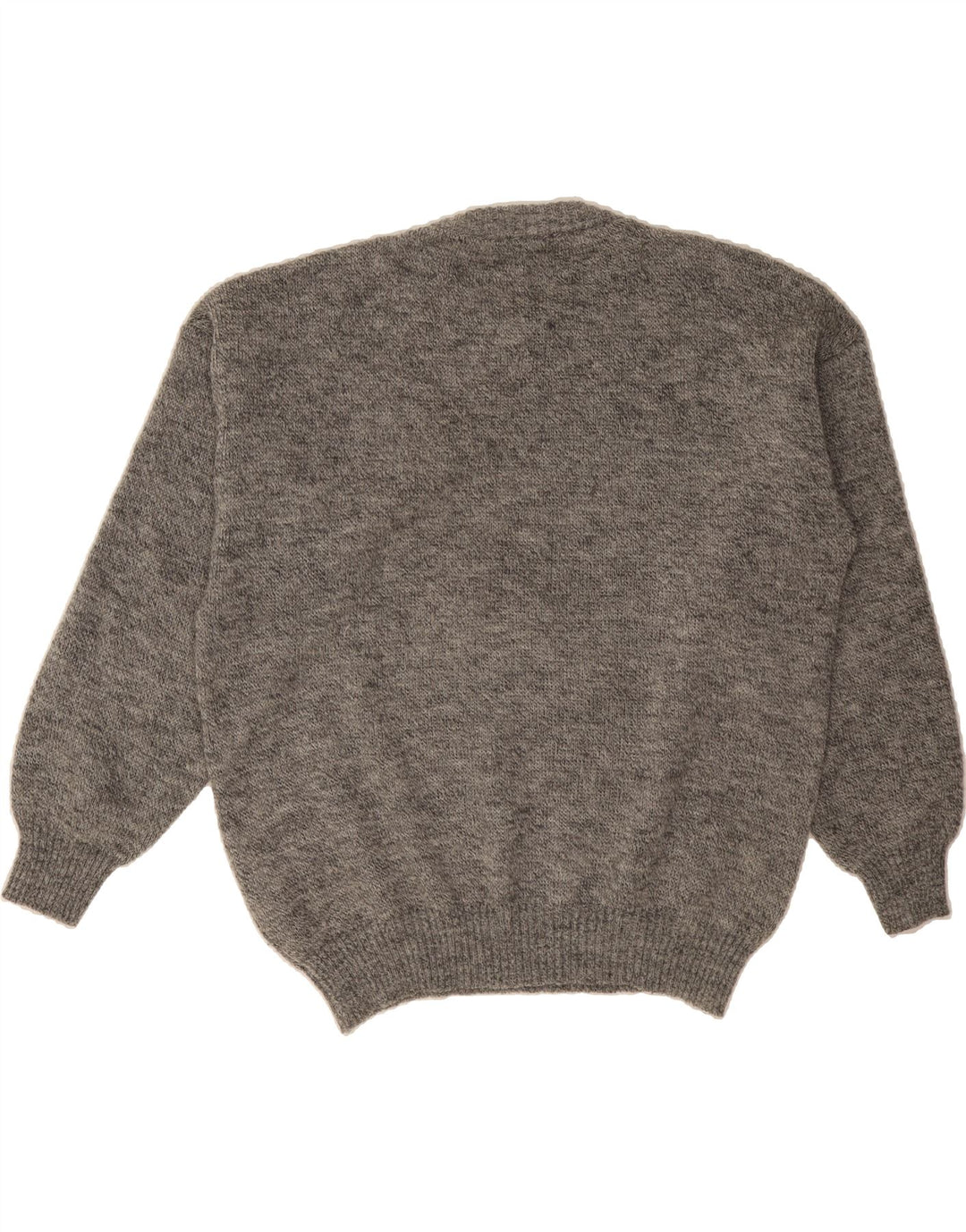 VINTAGE Mens Crew Neck Jumper Sweater IT 52 Large Grey Argyle/Diamond Vintage Vintage and Second-Hand Vintage from Messina Hembry 
